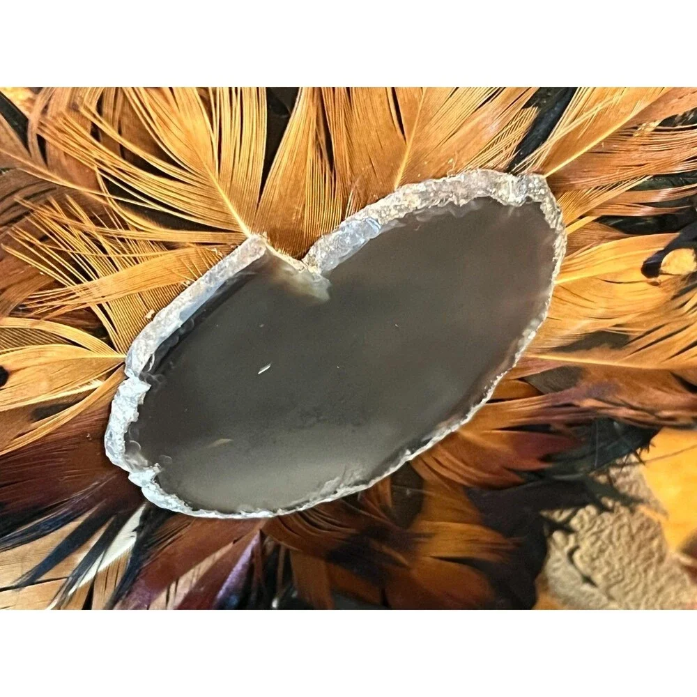Vtg SUN SPIRIT Baskets Handmade Native Inspired Southwest Decor X-LARGE Feathers